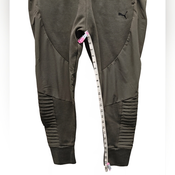 Puma Evostripe Modern Streetwear Motor Joggers Pants Olive Green Size Large - Picture 15 of 16